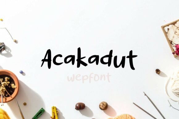 Acakadut Font: Playful Script for Web Design