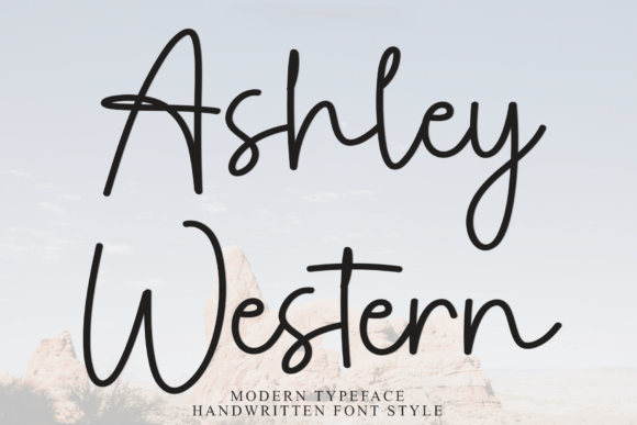 Ashley Western Font: Hand-Lettered Charm for Makers