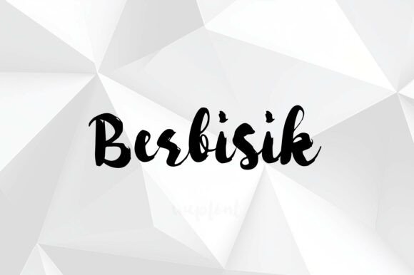 Berbisik Font: Bold Brush Script for Editorial Design