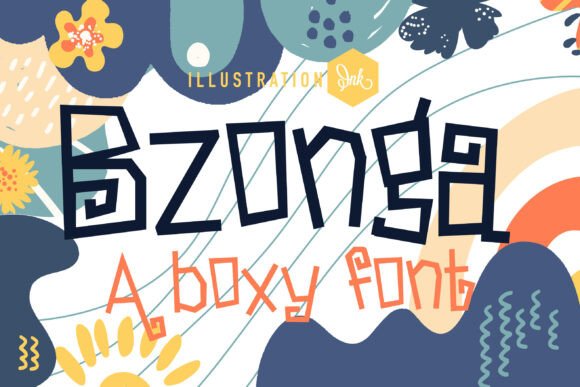 Bzonga Font: A Boxy Sans Serif for Editorial Design