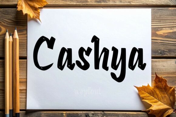 Cashya Font: Elevating Campaign Visuals with Handwritten Charm