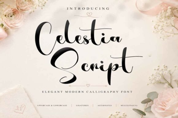 Celestia Script Font: Adding Editorial Elegance