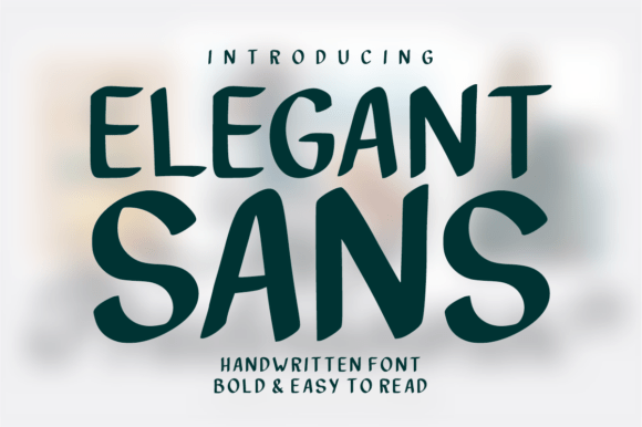 Elegant Sans: A Modern Handwritten Font for Web Design