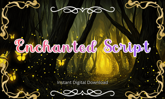 Enchanted Script Font: Whimsical Branding for Small Business