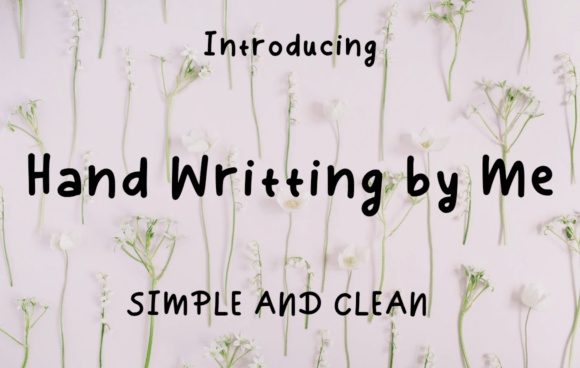 Hand Writting by Me Font for Authentic Marketing