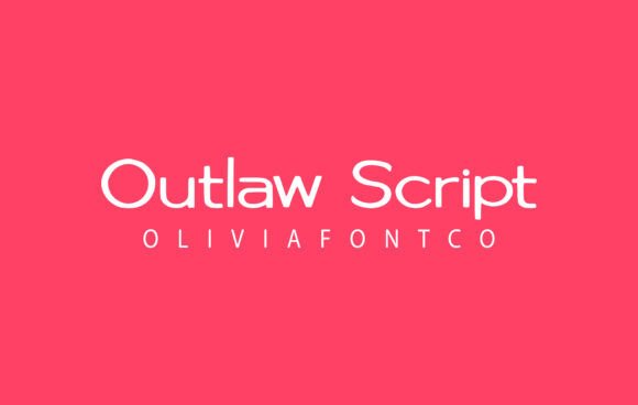 Outlaw Script Font: Modern Editorial Typography