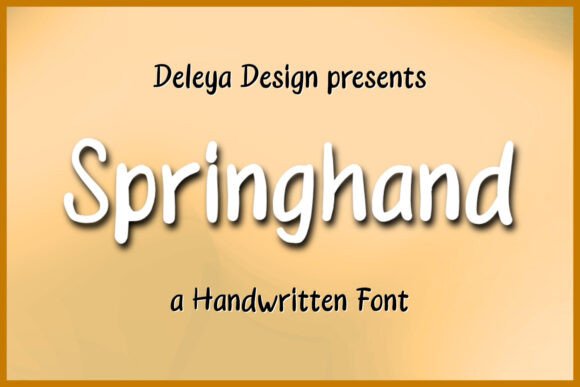 Springhand: A Designer’s Take on Modern Script
