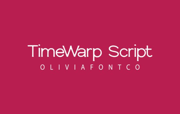 Timewarp Script Font for Handmade Products